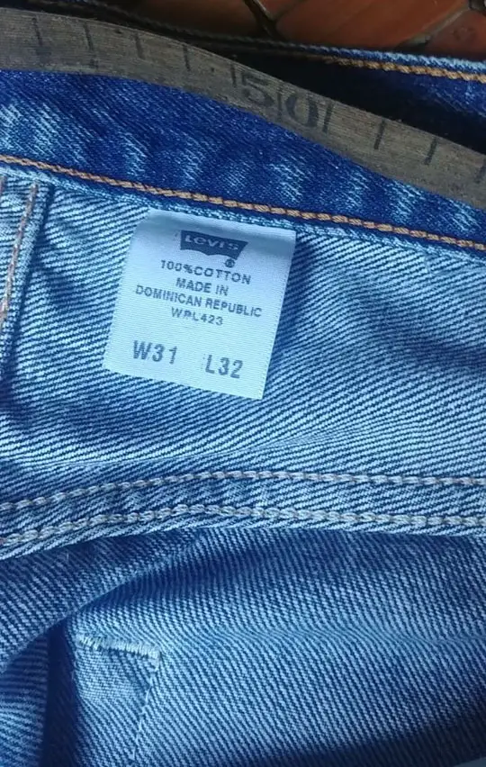 cách tính Size quần Jeans