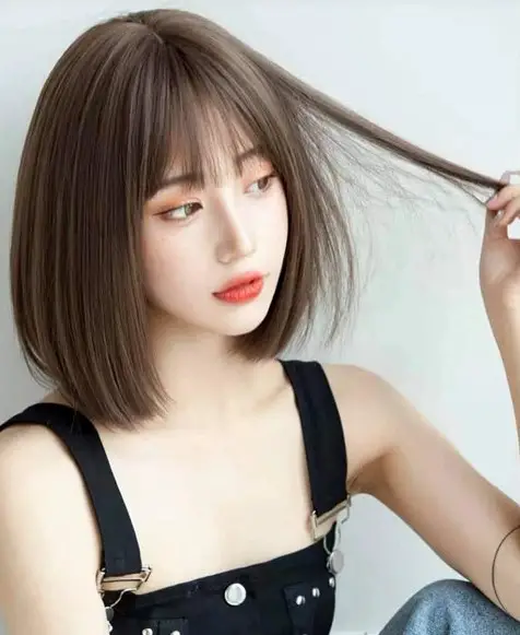 Kiểu tóc ngang vai Hàn Quốc duỗi thẳng